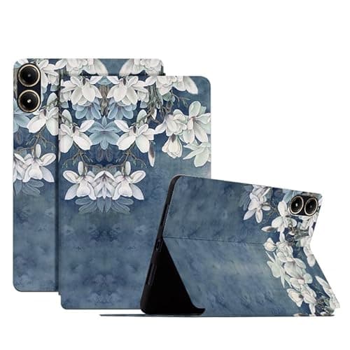 Compatible with/Replacement for Xiaomi Redmi Pad Pro/Poco Pad 12.1 Inch 2024 PU Leather Flip Stand Magnetic Wallet Cute Painting Case LSFHPB (6)