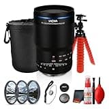 Laowa 90mm f/2.8 2X Ultra Macro APO Lens for Canon RF Mount | Full Frame Close-Up Photography Lens, 2X Magnification, Manual Focus Design (VE9028RF) + Lens Filter Kit + Tripod + More (8pc Bundle)