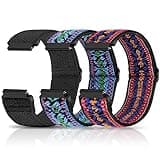 Relting Compatible with 16mm 18mm 19mm 20mm 22mm 24mm Watch Bands Quick Release Replacement Wristband,Adjustable Stretchy Nylon Solo Loop Straps Fabric Braided Sport Elastic Bands for Men Women