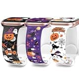 Goton 3-Pack Halloween Band for Apple Watch Bands 46mm 45mm 44mm Ultra 49mm Series 11 10 9 8 7 6 5 4 SE 3 2, Festive Gift for Women Men, Cute Holiday Pattern Silicone Wristband for iWatch All Series