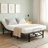 Mixcous Full Size Adjustable Bed Frame with USB Ports, Electric Bed Base with Wireless Remote, 3-Fold Foldable Design, Quiet Motor, Heavy Duty Metal Frame, Easy Assembly Adjustable Base