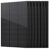 wnzoyon 1600W N-Type 18BB Monocrystalline 8Pack 200W Solar Panel, 25.6% High Efficiency PV Module, IP65 Waterproof for 12V/24V Off-Grid System – Rooftop, RV, Farm, Trailer, Marine, Home(200w*8pc )