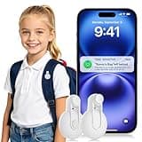 Otag GPS Tracker for Kids Hidden 2pack, Security Tag with Pins Works with Find My (iOS only), Lost Mode, Anti-Removal Tracking Device for Children, Elderly, Pets, Backpack, Vehicles (White)