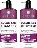 Color Safe Shampoo and Conditioner Set – Anti-Fade Protection for Color Treated, Dyed & Highlighted Hair – Sulfate & Paraben Free, Hydrating Formula with Rosemary, Coconut & Argan Oil for Women & Men