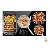CIARRA 36 Inch Induction Cooktop, 5 Burners 9600W Built-in Electric Stovetop with Double Flex Zone, Booster Function, 9 Power Levels, Timer & Safety Lock for Home Kitchen