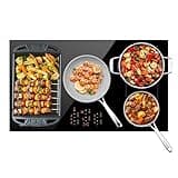 CIARRA 36 Inch Induction Cooktop, 5 Burners 9600W Built-in Electric Stovetop with Double Flex Zone, Booster Function, 9 Power Levels, Timer & Safety Lock for Home Kitchen