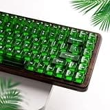 Womier Green Jelly Keycaps, Clear Shine Through Keycaps for Mechanical Keyboard, Feel Forest Custom Keycap Set 60 65 75 100 Percent for Cherry MX,Outemu,Gateron Mechanical Keyboards, MDA Profile