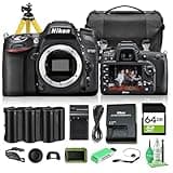 Nikon D7100 DX Format Digital SLR Camera Body Only 24.1MP CMOS Sensor, Nikon F Mount, Advanced 51 Point Autofocus (1513) + 64GB Card + 2 x EN-EL15C Battery + Charger + More (19pc Bundle)