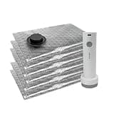 15 Pack Vacuum Storage Bags for Travel with Rechargeable Wireless Pump,Space Saver Bags for Packing Luggage Suitcase and Closet Organization,Combo 3 Sizes,Reusable Compression Packing Cubes