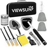 Viewsun Windshield Cleaner Tool, 13Pcs Car Interior Cleaning Kit, Car Detailing Kit Interior Cleaner, Car Detailing Brushes, Car Cleaning Gel, Inside Cleaning Supplies Accessories for Women Men
