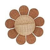 YunJove Wall Mounted Basket Storage Basket Organization Sundries Mail Rattan Keys