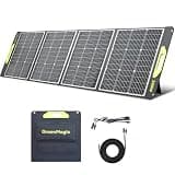 Greenmagic 200 Watt Portable Solar Panel, 23.5% High Efficiency 200W Foldable Solar Panel Charger IP67 Waterproof Solar Panel Kit w/DC XT60 MC4 Anderson Output for Home Farm Camping RV Power Station