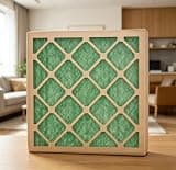 4 Pack 20x20x1 Nested Fiberglass Air Filter, Disposable AC Furnace HVAC Air Filter Replacement