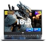 MALLRACE Laptop with Windows 11,18.5 inch Laptop Computer with 8000 mAh Battery, Intel N150 Processor (Up to 3.6GHZ),16GB RAM 512GB SSD,WiFi 6, Webcam,High Performance Laptops for Student,Business
