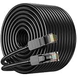 Real HD CAT6 Ethernet Cable 100FT, Pure Copper High Speed 10Gbps 550Mhz RJ45 LAN Cable UTP, Slim Cat6a Ethernet Cable for Gaming Server Home Business Network