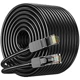 Real HD CAT6 Ethernet Cable 100FT, Pure Copper High Speed 10Gbps 550Mhz RJ45 LAN Cable UTP, Slim Cat6a Ethernet Cable for Gaming Server Home Business Network