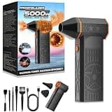 12000W Snow Blower - 990,000 RPM Handheld Snow Blower for Car, Rechargeable Portable Air Duster with Multi-Nozzles, Multi-Scene Snow/Dust Remover for Vehicle, Home, and Office (Brush 1kit)