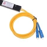 SEIRNHaBb Splitter SC 1X2 Singlemode Fiber Optical Splitter SC/UPC PCL Splitter Internal Computer Cable Sleeve