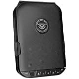 VAULTEK LifePod 20 Full-Size Biometric Lockable Weatherproof Case with Built-in Lock, Steel Security Cable, & TSA Handgun Case or Car Safe, Portable Travel Pistol Safe/Covert Black/Biometric