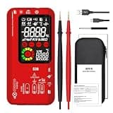 LIBODD S30 USB Charge LCD Color Screen Digital Multimeter Infrared Thermometer True RMS 15V Diode AC DC Voltage Current Tester(Red S30)