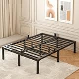 Happy Angel King Bed Frames,16 Inch Heavy Duty Metal Platform Bed Frame King Size Support Up to 3500 lbs,No Box Spring Needed,Headboard Compatible,Steel Slat Support,Noise Free,Easy Assembly