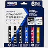 PayForLess Remanufactured for Epson 812XL Ink cartridges Combo Pack Replacement for 812 XL T812XL for Workforce Pro WF-7840 WF-7820 WF-7310 EC-C7000 Printer 6 Pack 3 Black 1 Cyan 1 Magenta 1 Yellow