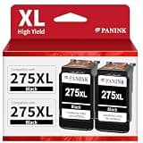 PANINK Remanufactured Ink Cartridge Replacement for Canon 275 275XL PG-275 XL Black Ink Cartridges for PIXMA TR4720 TS3522 TR4700 TS3722 TS3500 TR4722 TS3720 TS3520 Printer - 2 Black