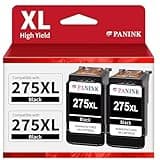PANINK Remanufactured Ink Cartridge Replacement for Canon 275 275XL PG-275 XL Black Ink Cartridges for PIXMA TR4720 TS3522 TR4700 TS3722 TS3500 TR4722 TS3720 TS3520 Printer - 2 Black