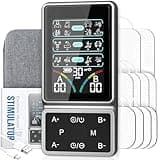 GOBOK TENS Unit Muscle Stimulator with HD Color Screen, 3-in-1 TENS EMS Machine for Pain Relief & Muscle Recovery, 24 Modes Pulse Massager for Sciatica, Back, Hip, Neck, Shoulder and Elbow Pain