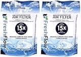Fresh Flow W10311524 Air Filter Cartridge for Whirlpool Refrigerator's 2-Pack