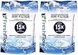 Fresh Flow W10311524 Air Filter Cartridge for Whirlpool Refrigerator's 2-Pack