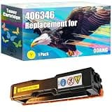 ODRNG Compatible with Ricoh 406346 Toner Cartridge Work for Ricoh Aficio SP C242SF C310 C311N C312DN C320DN Printers, with Chip, High Yield 2500 Pages, Bright Colors Clear Printing (1 Pack Yellow)