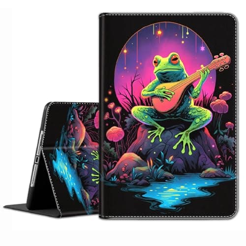 Case for Samsung Galaxy Tab 14.6 Inch S10 Ultra/S9 Ultra/S8 Ultra , Slim Fit Standing Cover with Auto Sleep/Wake for SM-X920/X926B/X910/X916B/X918U/X900/X906, Fantasy Guitar Frog