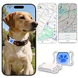 GPS Tracker for Dogs & Cats - No Monthly Fee, Waterproof Real-Time Tracking Collar for Pets, Kids,Luggage & Assets | 365-Day Battery Life | iOS & Android Compatible | Anti-Lost Device