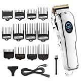 Barber Scissors Hair Clippers for Men, Cordless Powerful Clipper Professional Hairdressing Trimmer Electric Beard Cutting Machine Rechargeable