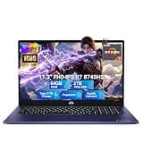 NIMO 17.3" Gaming Laptop, AMD Ryzen 7 8745HS(Beat R9 7940HS, 64GB RAM 2TB SSD, Radeon 780M Graphics, WiFi 6E Backlit Keyboard Fingerprint 100W PD, Win 11 Computer for Play Business Work 2-Yr Warranty