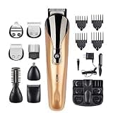 Professional Men Electric Hair Clipper 6 in 1 Multifunctional Cutter Machine Rechargeable Trimmer for Beard Nose Ears