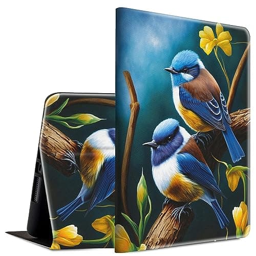 for Samsung Galaxy Tab A9 Plus/A11 Plus Case 11 inch 2023/2025 Release Lightweight Smart Case Adjustable Stand Protective Cover with Auto Wake/Sleep - Flower Bird