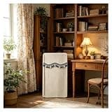CHZDPP Safe Covers Disguise with Double Zip, Customisable Safe Box Dust Covers for Fridge/Bedside Table, Full-Coverage Wine Refrigerator Cover with Tassel(White,14x10x14in/35x25x35 cm)