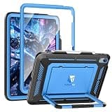 TiMOVO Kids Case for iPad (A16) 11th Generation 11 Inch 2025, iPad 10th Gen Case 10.9 Inch 2022 with Screen Protector & Kickstand, Fully-Body Heavy Duty Shockproof Protective Cover,Black + Navy Blue