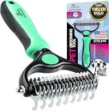 Pat Your Pet Deshedding Dog Brush For Shedding – Cat Brushes For Indoor Cats, Double-Sided Cat Brush Deshedding & Grooming Tool For Long Haired And Short Haired Dogs, Skin-Friendly