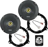 KICKER 46CSC654 CS-Series CSC65 6.5-Inch (160mm) Coaxial Speakers, 4-Ohm (Pair)