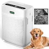 Air Purifiers for Home Large Room Up to 3000 sq ft, H13 HEPA Filter Washable, PM2.5 Air Quality Sensor, Quiet Sleep Mode, 8X Dual-Side Air Cleaner for Bedroom Pet Dander Smoke Dust Pollen