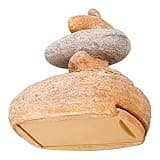 IWOWHERO Weather-resistant Resin Stone Key Storage Box with Realistic Appearance, Convenient and Secure Garden Key Holder for Outdoor Courtyard Decoration