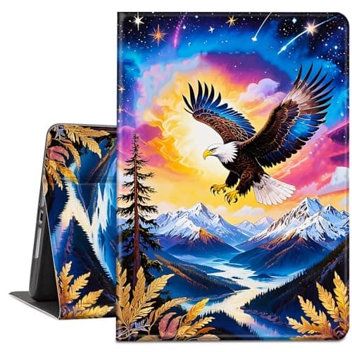 TSNJTBDL Case for iPad (A16) 11th Generation 11 Inch 2025, for iPad 10th Generation 10.9 inch 2022 - PU Leather Auto Sleep/Wake, Slim Lightweight Protective Cover – Eagle Sky Landscape