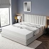 EVLIQUIL King Size Mattress, 12 Inch Copper Gel Cooling Memory Foam Mattresses in a Box, Medium Firm Support Colchón for Pressure Relief & Silent Sleep & Motion Isolation, CertiPUR-US Certified