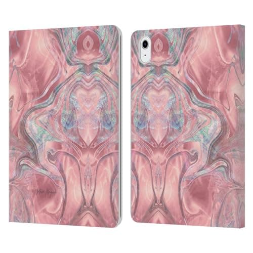 Head Case Designs Officially Licensed Nature Magick Pink Mermaid Rose Gold Marble Leather Book Wallet Case Cover Compatible with Apple iPad Air 2020 / 2022