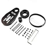 vanpro® DIY Electric Long Skateboard 7243PU70MM Wheel Drive Wheel Pulleys Kit Parts Double Kicktail Small Fish Brush Street (7243Pulley+5065 Motor Mount)