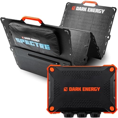 Dark Energy Poseidon XL 27,000mAh Indestructible Portable Charger + Spectre 56W Foldable Solar Panel - Complete Off-Grid Solar Power Generator for Camping, Hiking, Travel & Emergency Backup Power