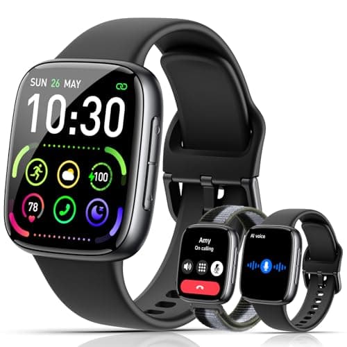 Quican Smart Watch, Fitness Trackers Watch for Women Men, Midnight